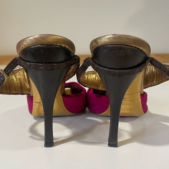 Tom Ford for Gucci Velvet & Crocodile Heels - Picture 8 of 10